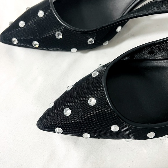 ON 34th Womens Baeley Heels Pump Slingback Mesh Bling Sandals Size 5.5M NWOT - Picture 8 of 9